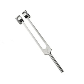 128HZ Rotating Fork, Aluminium Alloy Medical Tuning Fork, Hearing Frequency Instrument Tool for Sound Healing Vibration