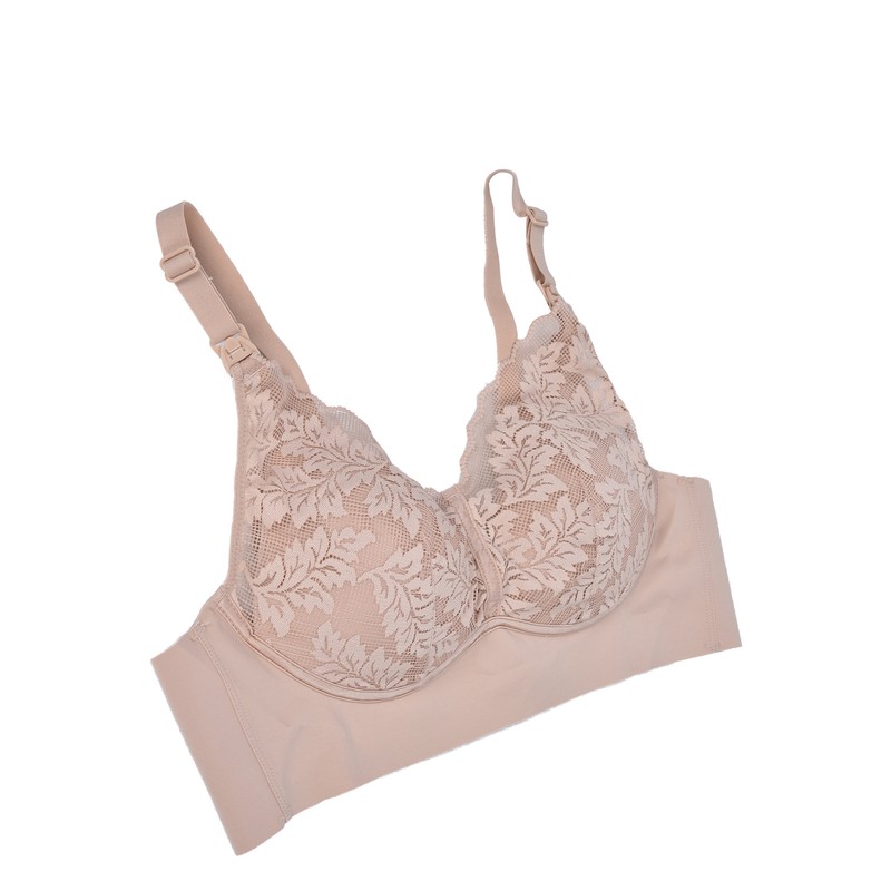 Pregnant Women Lactation Lace Underwear Front Closure Wire Free Thin