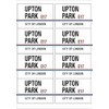 Upton Park E17 City of London Road Sign Rectangular Matt