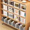Gsycle Stackable Makeup Organizer Drawers, Foldable Plastic Storage Boxes Clear