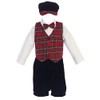 iGirlDress Baby Boys Red Green Black Plaid Christmas Vest Pants/Knicker