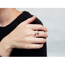 Sovats Hug Ring For Women 925 Sterling Silver Rhodium Plated - Simple, Stylish &Trendy Nickel Free Ring, Size 60