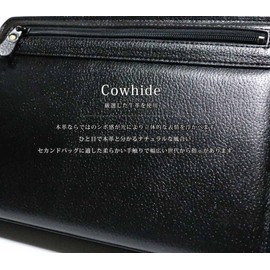 Berkut 2nd Bag, Genuine Leather, Large Capacity, Self-Standing, Good Shape, Men's Simple, Black