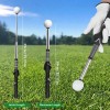 Retractable Golf Swing Aid w/Rhythm Click Sound Golf Grip Trainer