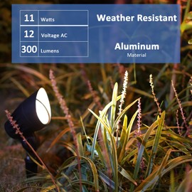 Malibu Low Voltage 11W LED Floodlight Landscape Lighting for Garden, Path, Lawn, Patios Use