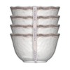 Le Cadeaux Set of 4 Desert Bowls Rustica White, 5