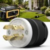 Yomiuwo 1 Pack NEMA L14‑30P Locking Plug 30 Amp Male 30A