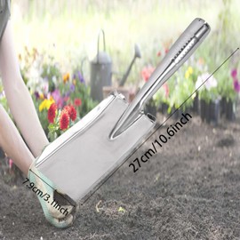 GZTFPQ Stainless Steel Garden Trowel, Small Shovel for Gardening, Hand Shovel Mini Spade Tool, Ideal for Planting, Transplanting, Weeding, Digging