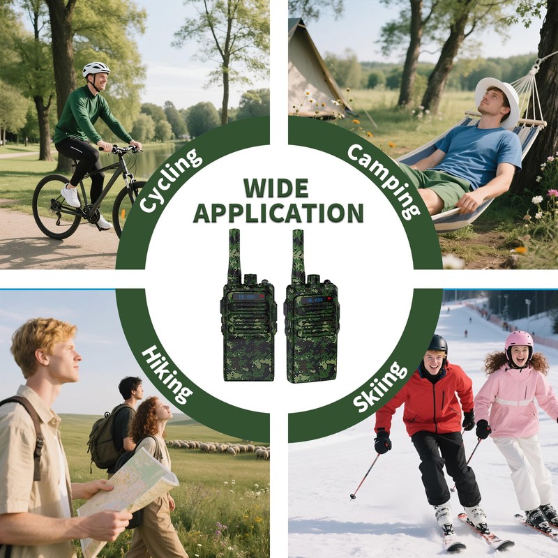 WITPAW 2 Pack Walkie Talkies Long Range for Adults Walkie