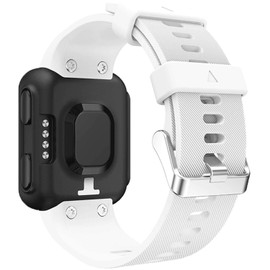 GVFM Band Compatible with Garmin Forerunner 35, Soft Silicone Replacement Watch Band Strap for Garmin Forerunner 35 Smart Watch, Fit 5.11-9.05 Inch (130-230 mm) Wrist (White)