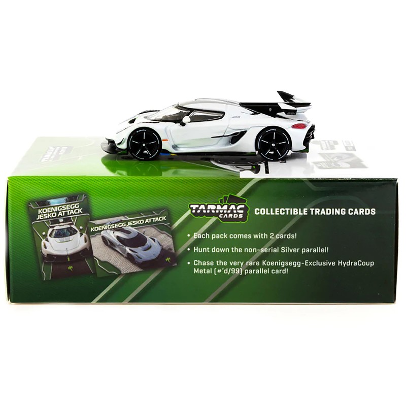 DCD for Koenigsegg Jesko Attack White Metallic 1/64 Scale Diecast