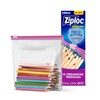 Ziploc Bolsas Reutilizables Medianas Para Organizar, Slider, 15 Piezas