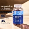Magnesium Gummies, 90 Vegan Gummies, Magnesium Citrate, Natural Grape Flavour,