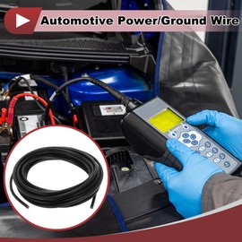 HEROFFIX 1 Piece Ground Wire Fully Insulated & Soft Touch Sheath Power Cable 9 m Black TC 18AWG 3 Conductors