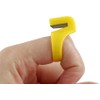 3Pcs Multicolour Plastic Thimble Sewing Ring,Thread Cutter Rings Finger Blade