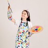 HIQUACC Kids Art Apron Set with 2 Detachable Sleeves Waterproof