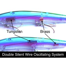 momolures - Shining Minnow Shallow R50+SSR 120mm 16g Bass fishing lures (CRUISING BLUE)