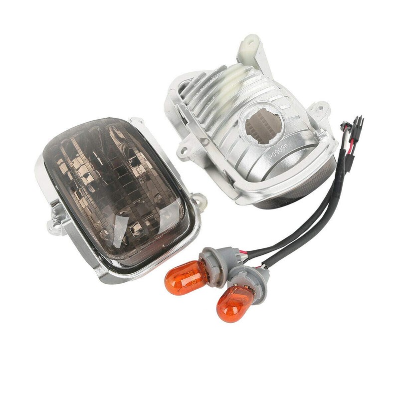 TCMT ABS Smoked Front Turn Signal Lights Blinker Fits For
