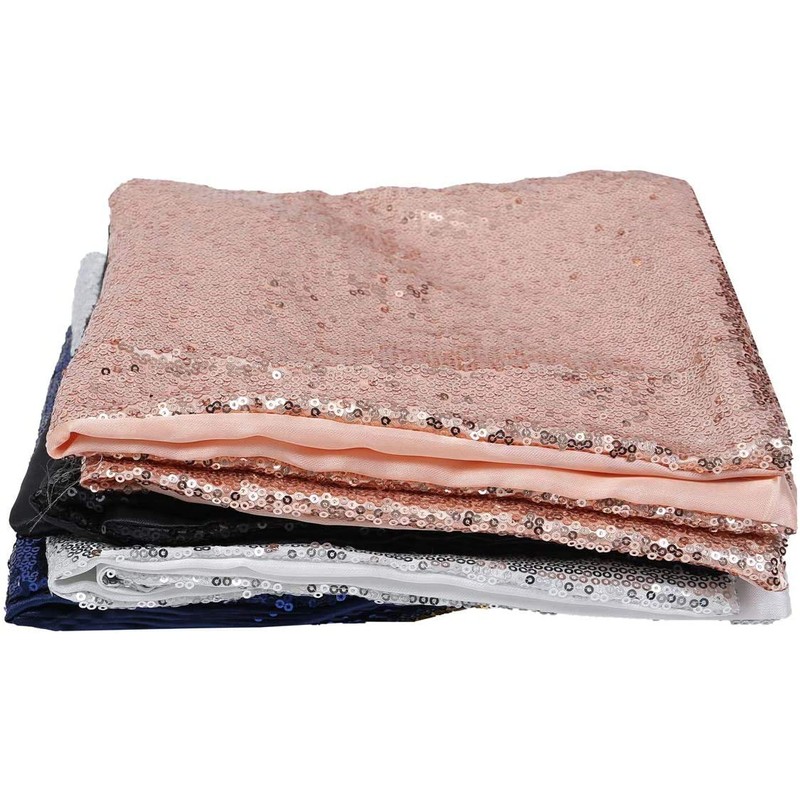 Eternal Beauty Silver 2 PCS Square Sequin Cushion Covers 18