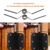 Self-Opening Door Hinge Spiral Z-Shaped Spring, Suitable for Hinges with