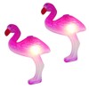 Tropical Pink Flamingo Christmas Lights - 11ft White Wire -