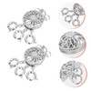 NUOBESTY 8pcs Necklace Separator Clasps for Jewelry Creation Multi-Strand Connector