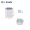 INCREWAY 200pcs M2 Aluminum Sleeves Clip Single Oval Hole Cable