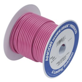 Ancor 104610 Marine Grade Electrical Primary Tinned Copper Boat Wiring (14-Gauge, Pink, 100-Feet)