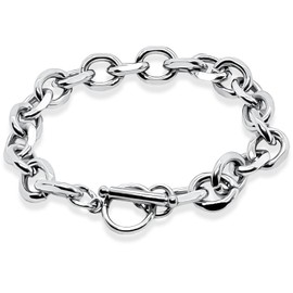 Swars Bracelet, Unisex, Hypoallergenic, Stainless Steel, Mantel, Chain, Silver, Stainless Steel