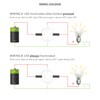 KWONONG LED Latching Push Button Switch, Aluminum Alloy, IP67 Waterproof