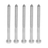 304 Stainless Steel Half Thread Bolt Wood Hex Lag Screws