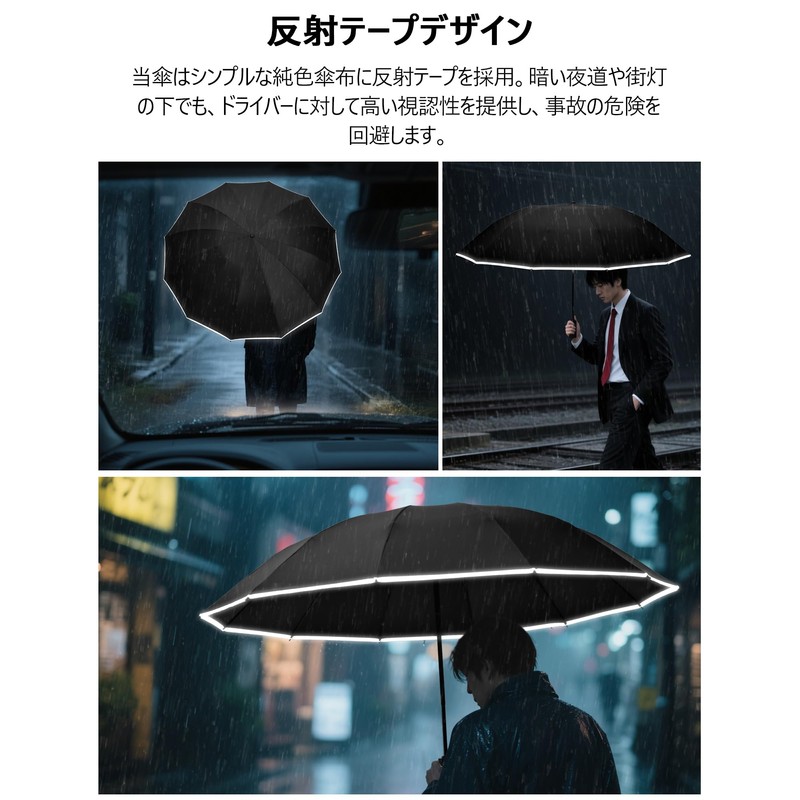 (Reiwa 7 Years New Version) Folding Umbrella, Large Size, 55.1