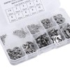 Akozon Retaining Ring Set, E Clip Replacement Set, 120 Pieces,