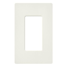 Lutron Claro 1 Gang Decorator/Rocker Wallplate, Satin, Biscuit (1-Pack) | SC-1-BI