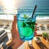 Amazing Abby - Iceberg 16-Ounce Plastic Tumblers (Set of 8),