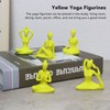 5 Pcs Yoga Statue Simple Style Yellow Attractive Decorative Durable