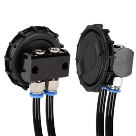 PSLER Differential Breather Kit for 4x4 4WD Accessories - 170112 Differential Breather Kit - Check Valve, 1/2 in or 3/8 in Inlet, 1/4 in Outlet, 4 Ports