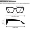 COVESATO Oprah Style Reading Glasses for men women Square Blue