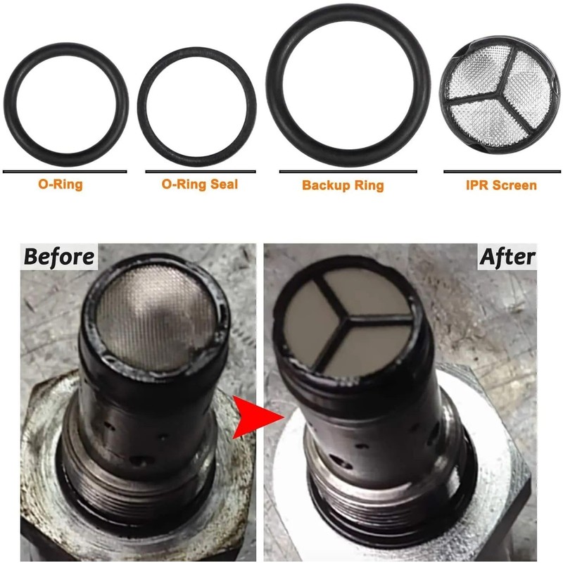 TEXVOKIE IPR Valve Socket with Seal Kit Fit for Ford