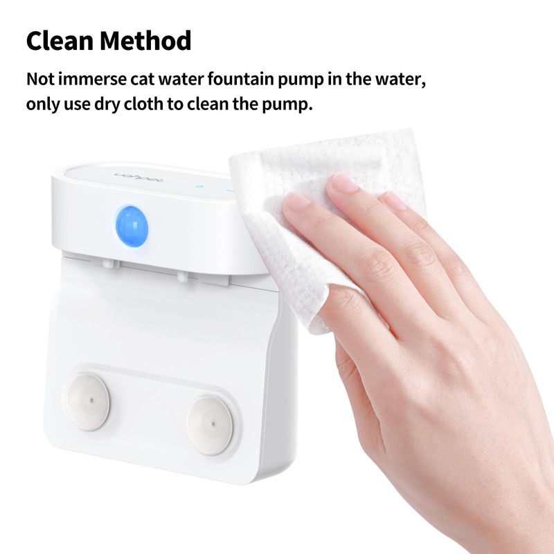 uahpet Replacment Pump for Stainless Steel Pet Water Fountain Pro