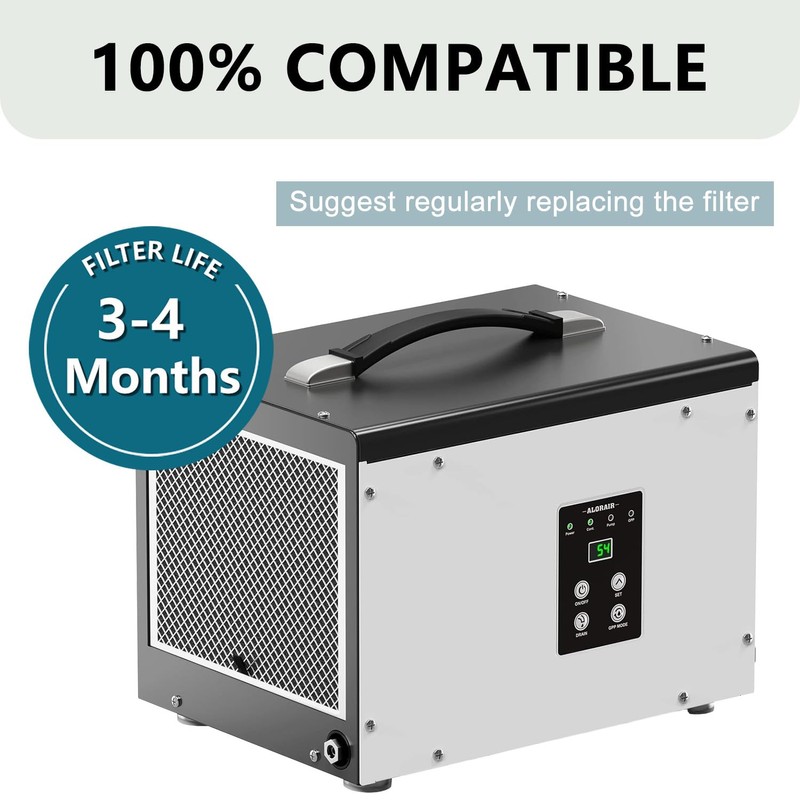HOAXCINN Replacement Air Filter Compatible with ALORAIR Dehumidifier, Automatic Defrost,
