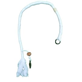 Sharron Renée Dreadlock Wrap Extensions Pre-Looped Dread Accessories Hair Wrap Braid Accessories Bead Wraps Bohemian Hippie Wood Fairy Qty: 1 Wrap (White Moon)