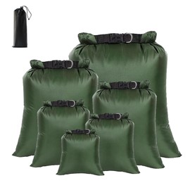 ILZAR 6 Pcs Dry Bag Backpack Waterproof for Boating, Waterproof Bags for Travel for Hiking, Camping (1.5L, 2.5L, 3L, 3.5L, 5L, 8L)