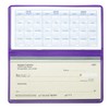 Purple Vinyl Checkbook Cover, Top Tear Personal Vinyl Checkbook Cover