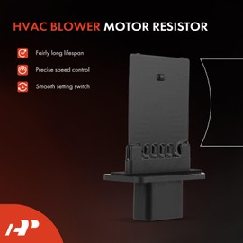 A-Premium HVAC - Resistencia del motor del ventilador del calentador compatible con vehículos Infiniti y Nissan - QX56, Armada, Frontier, Pathfinder, Quest, Titan, Xterra - Reemplazo# 271505Z000,