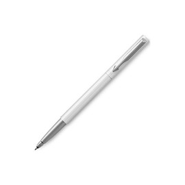 Parker Vector Rollerball Pen | White with Chrome Trim | Medium Point Blue Ink | Gift Box