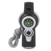 Tbest Silbato de Supervivencia con Brújula, 7 en 1 Silbato