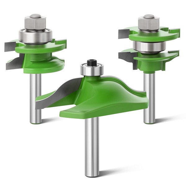 ERGAOBOY 3 Piece Cutter Bit Set for Raised Plates, 8