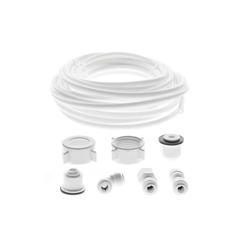 SPARES2GO Water Supply Pipe Tube + Fridge Connector Kit for