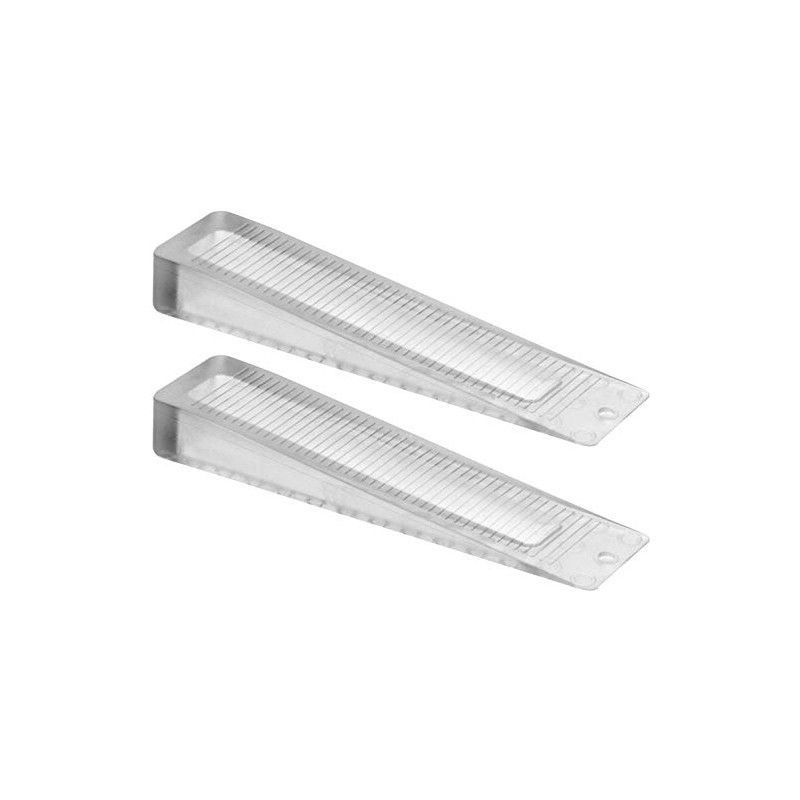 BURG WÄCHTER Transparent 10 cm Door Stopper Wedges for Securely